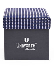 Navy Texture Cufflink Tie Set