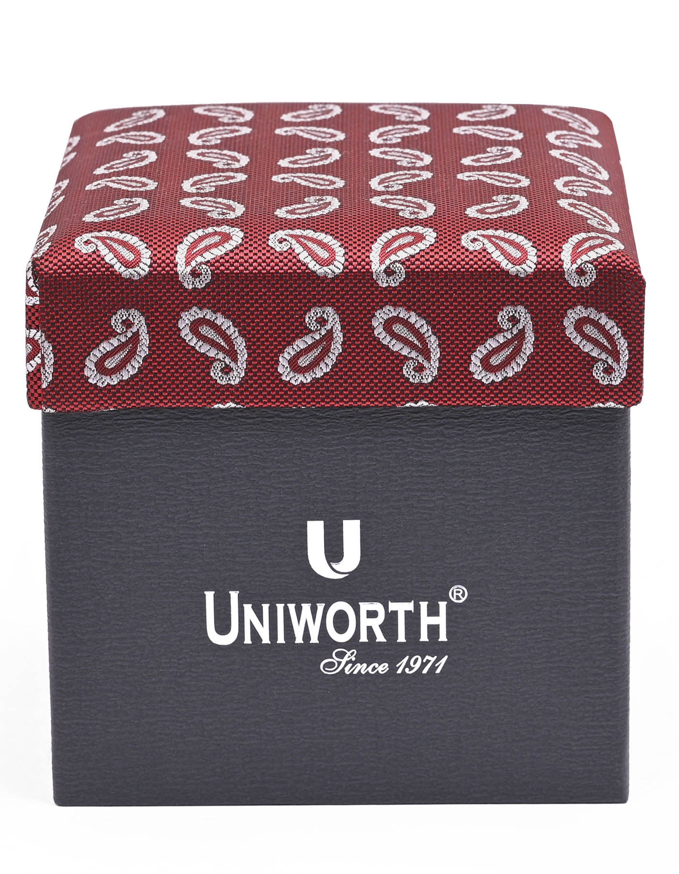 Rust Paisley Cufflink Tie Set