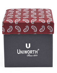 Rust Paisley Cufflink Tie Set