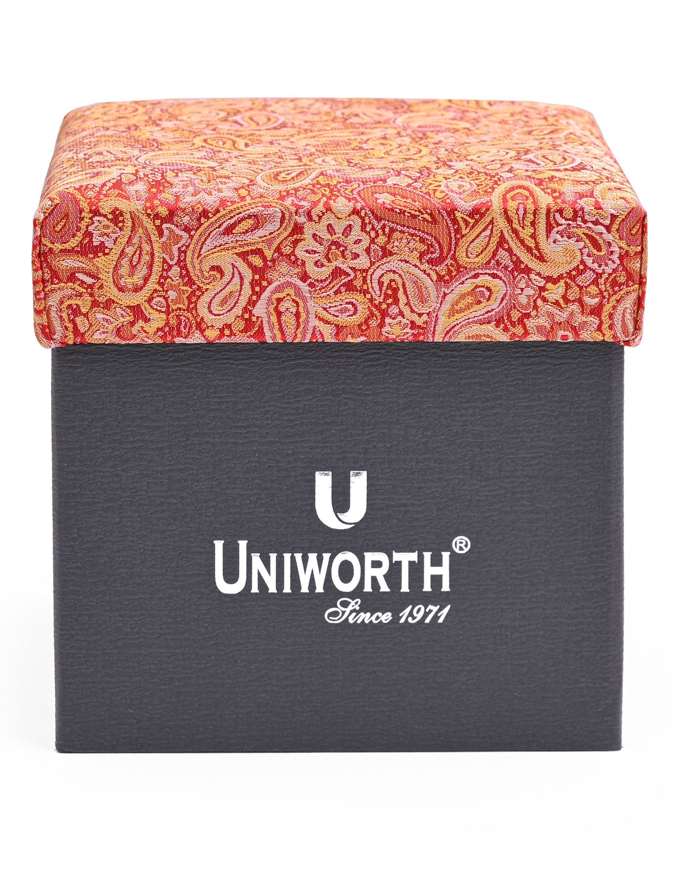 Red Paisley Cufflink Tie Set