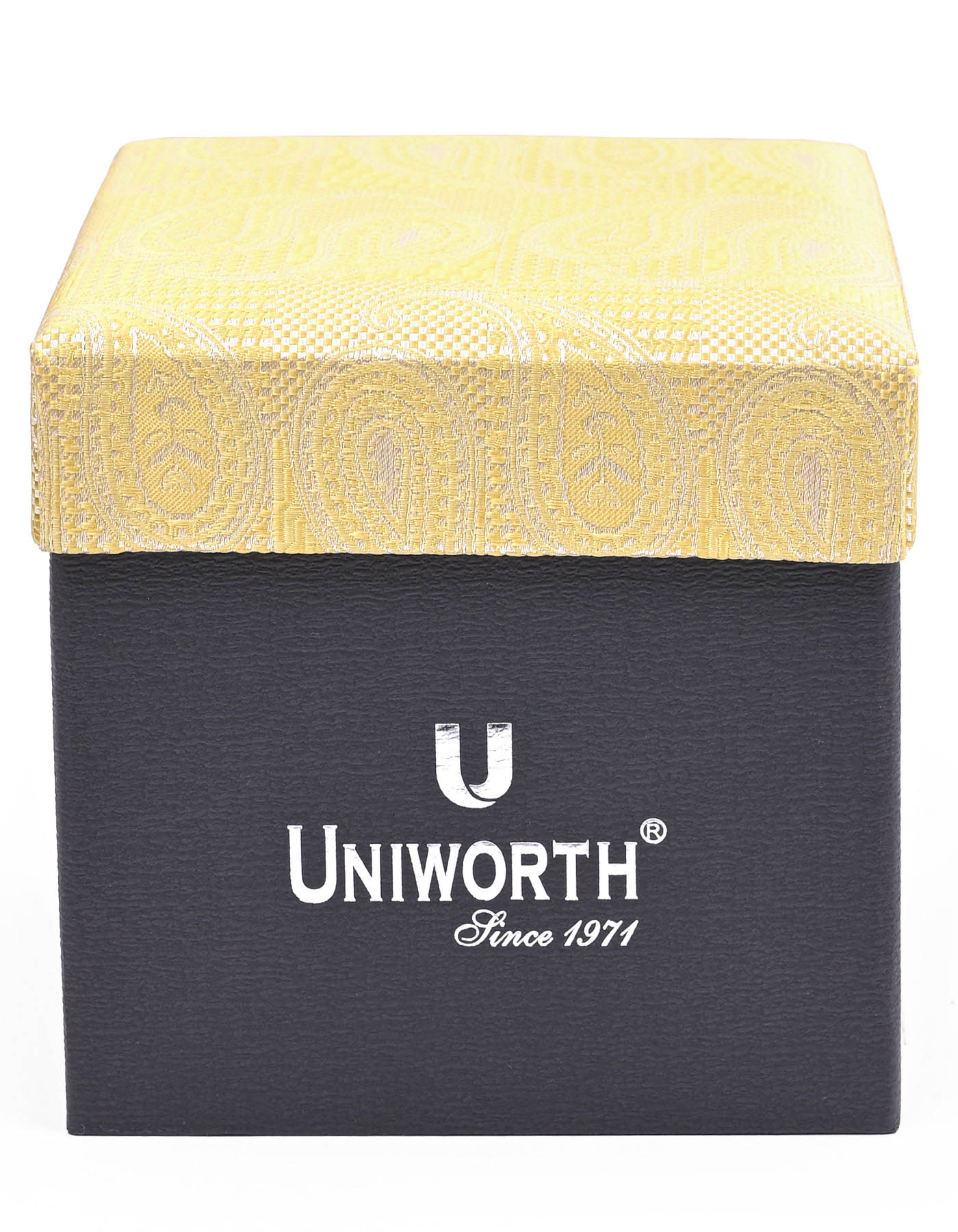 Golden Paisley Cufflink Tie Set