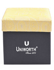 Golden Paisley Cufflink Tie Set