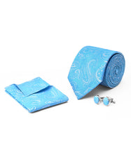 Ferozi Paisley Cufflink Tie Set