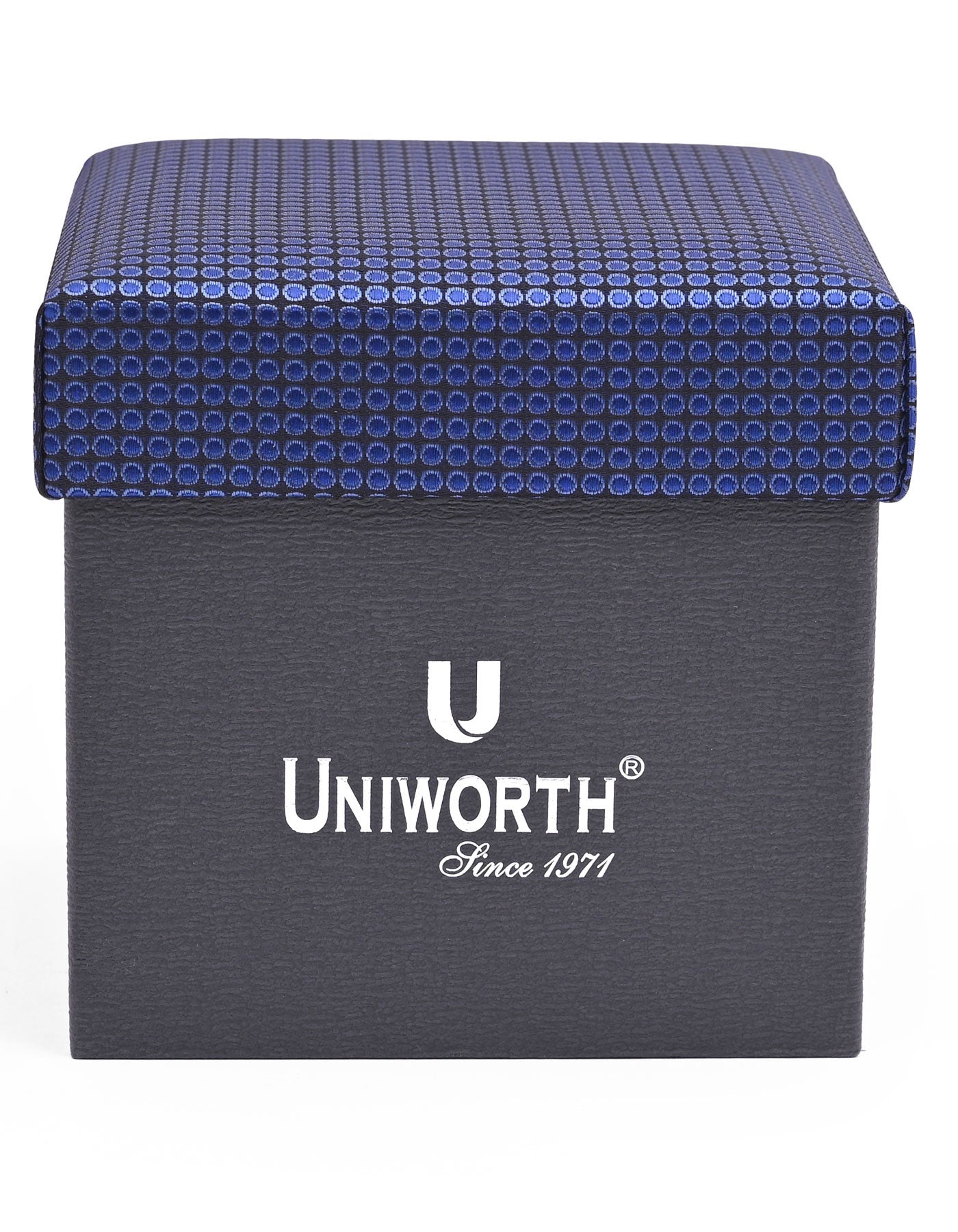 Navy Texture Cufflink Tie Set