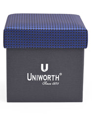 Navy Texture Cufflink Tie Set