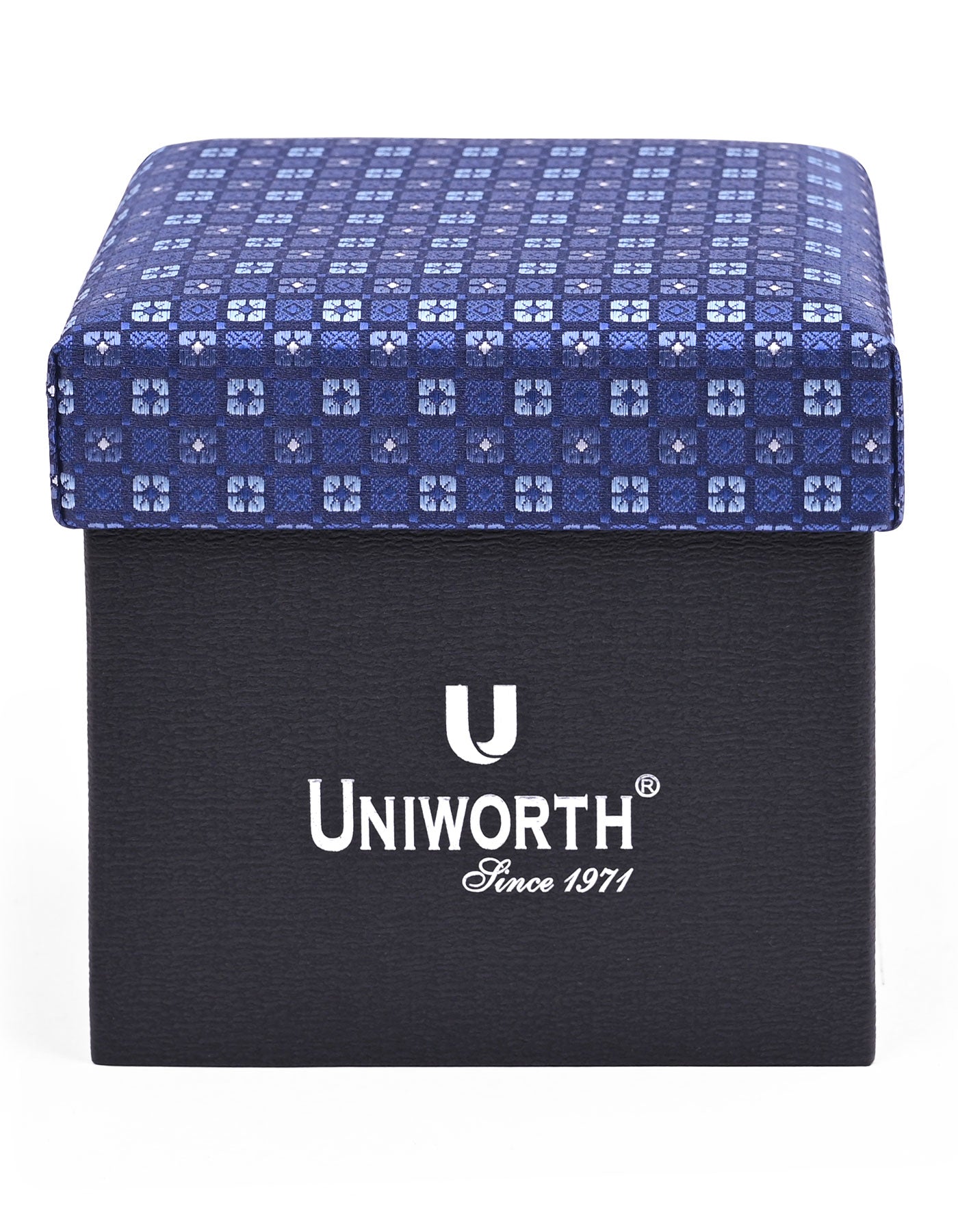 Navy Texture Cufflink Tie Set