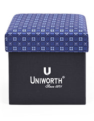 Navy Texture Cufflink Tie Set