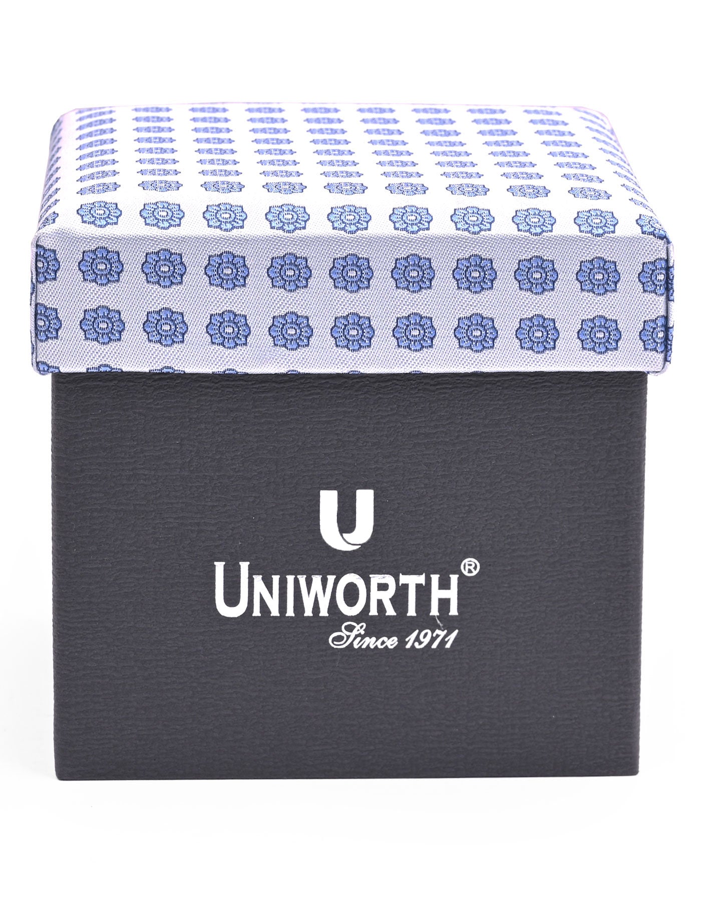 White Floral Cufflink Tie Set