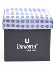 White Floral Cufflink Tie Set