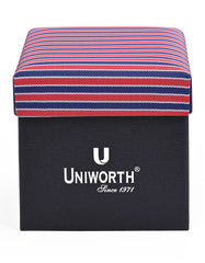 Navy Stripe Cufflink Tie Set