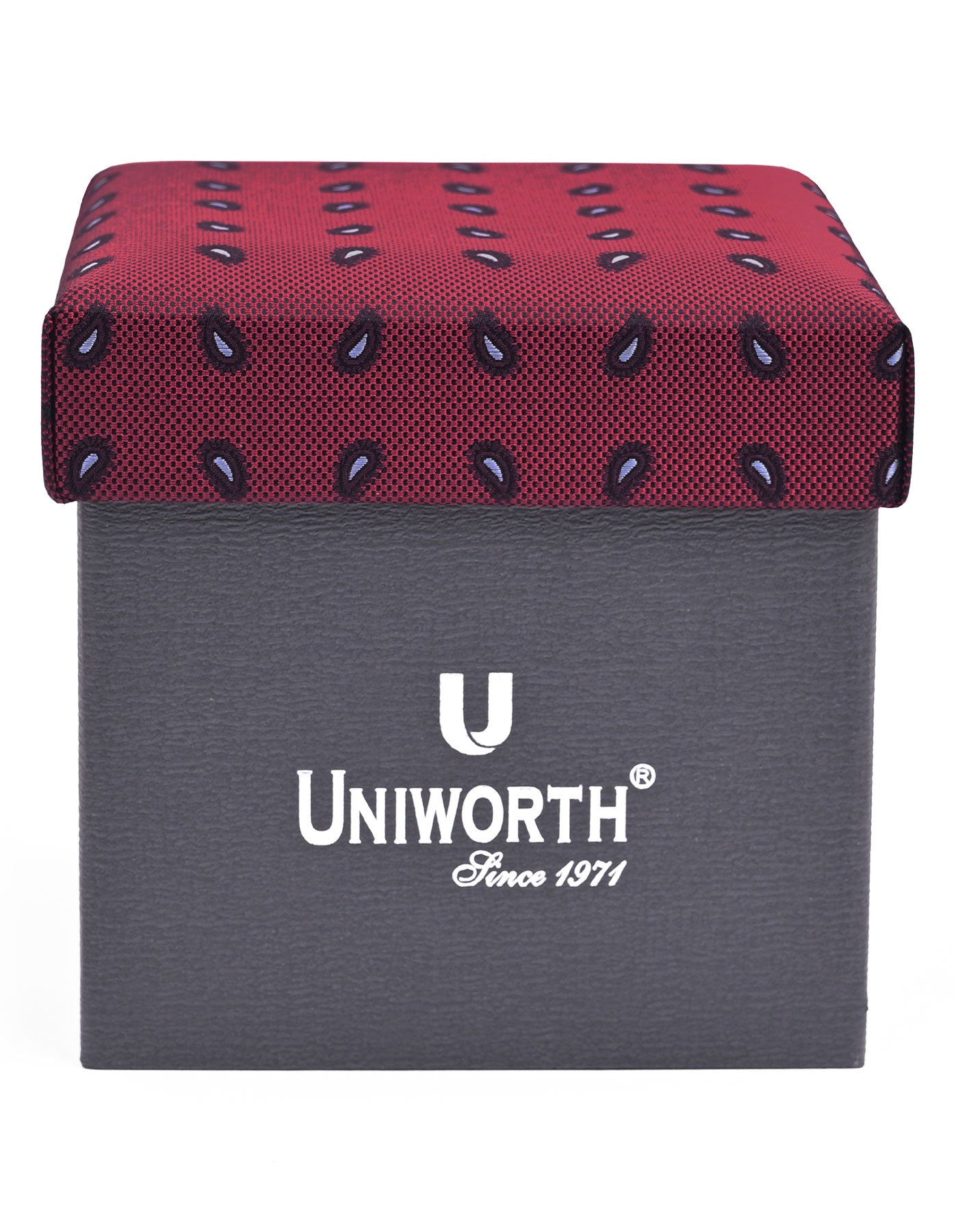 Red Paisley Cufflink Tie Set