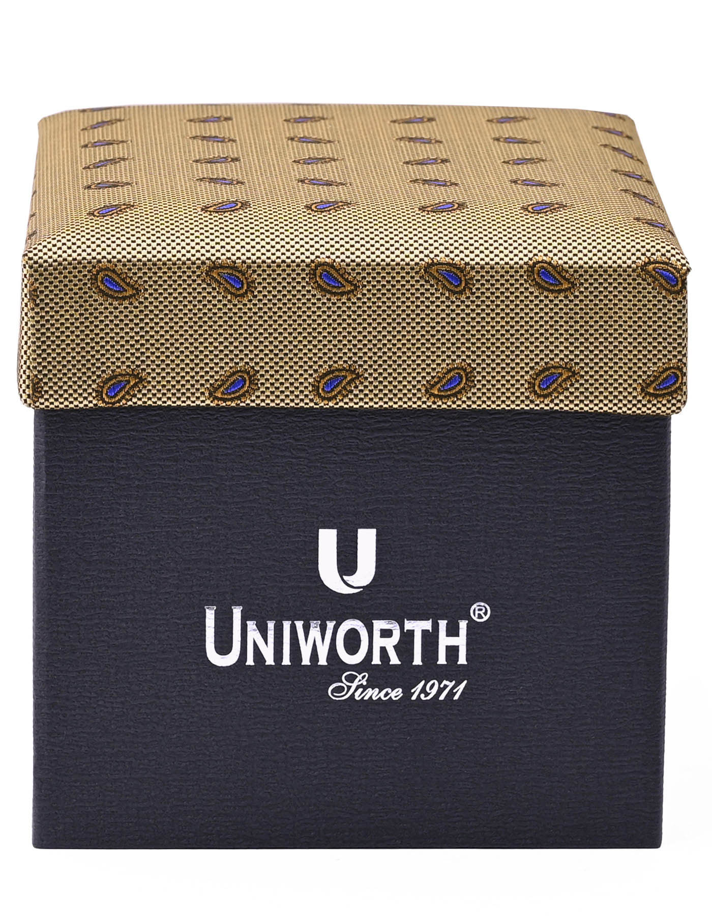 Golden Paisley Cufflink Tie Set