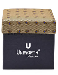 Golden Paisley Cufflink Tie Set