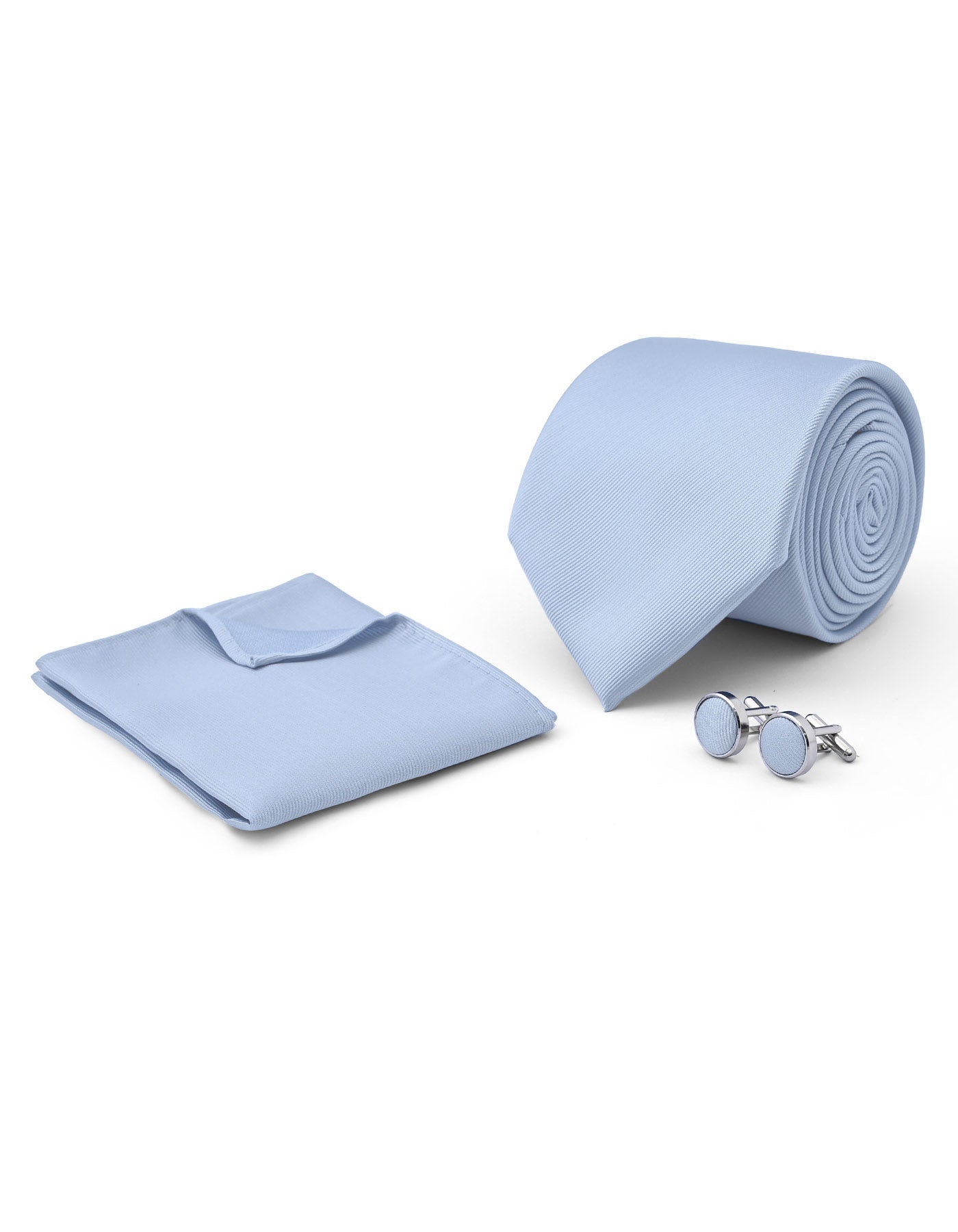 Sky Plain Cufflink Tie Set