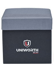 Grey Textured Cufflink Tie Set