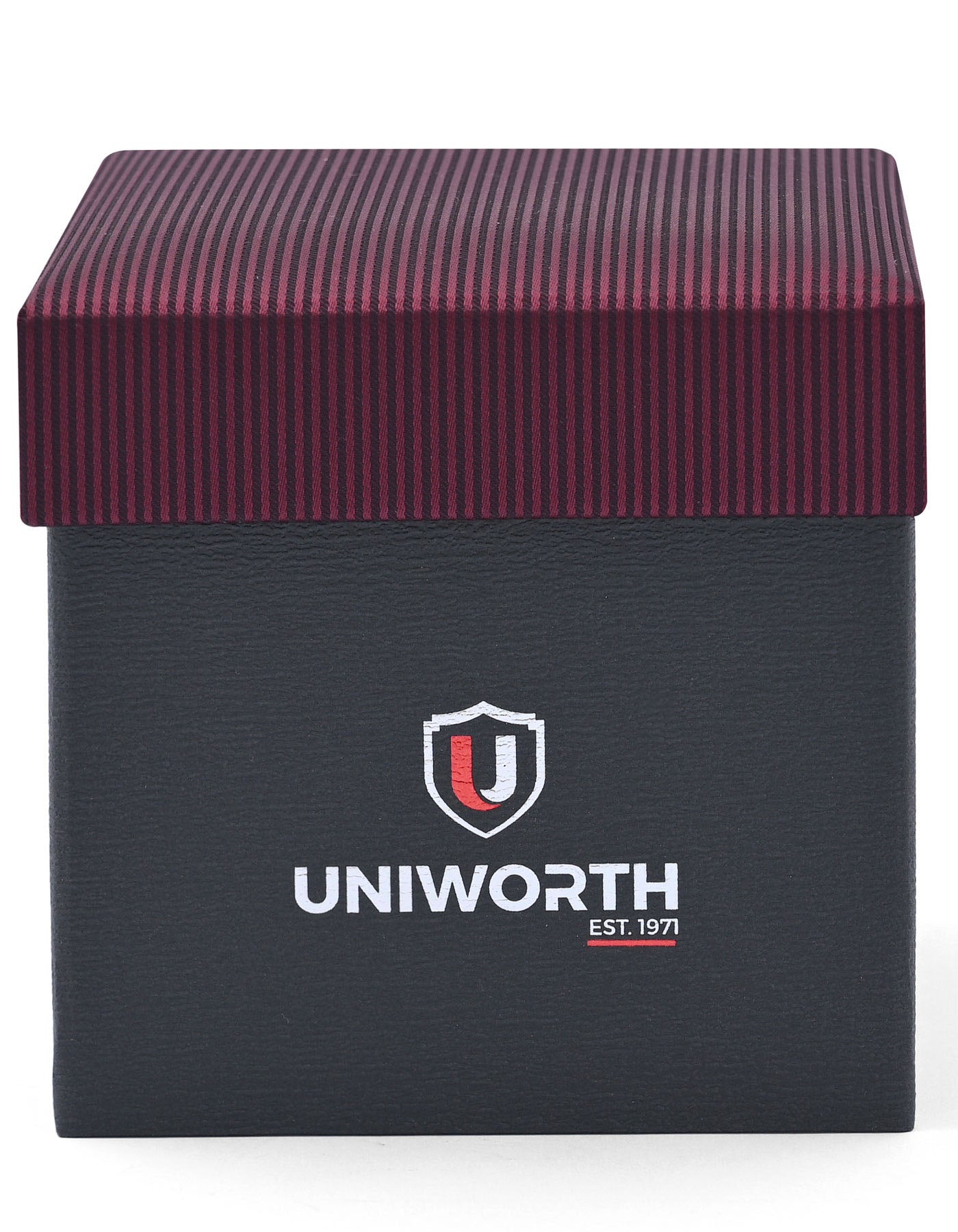 Maroon Stripe Cufflink Tie Set