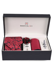 Red/Black Texture Men Accessories Box