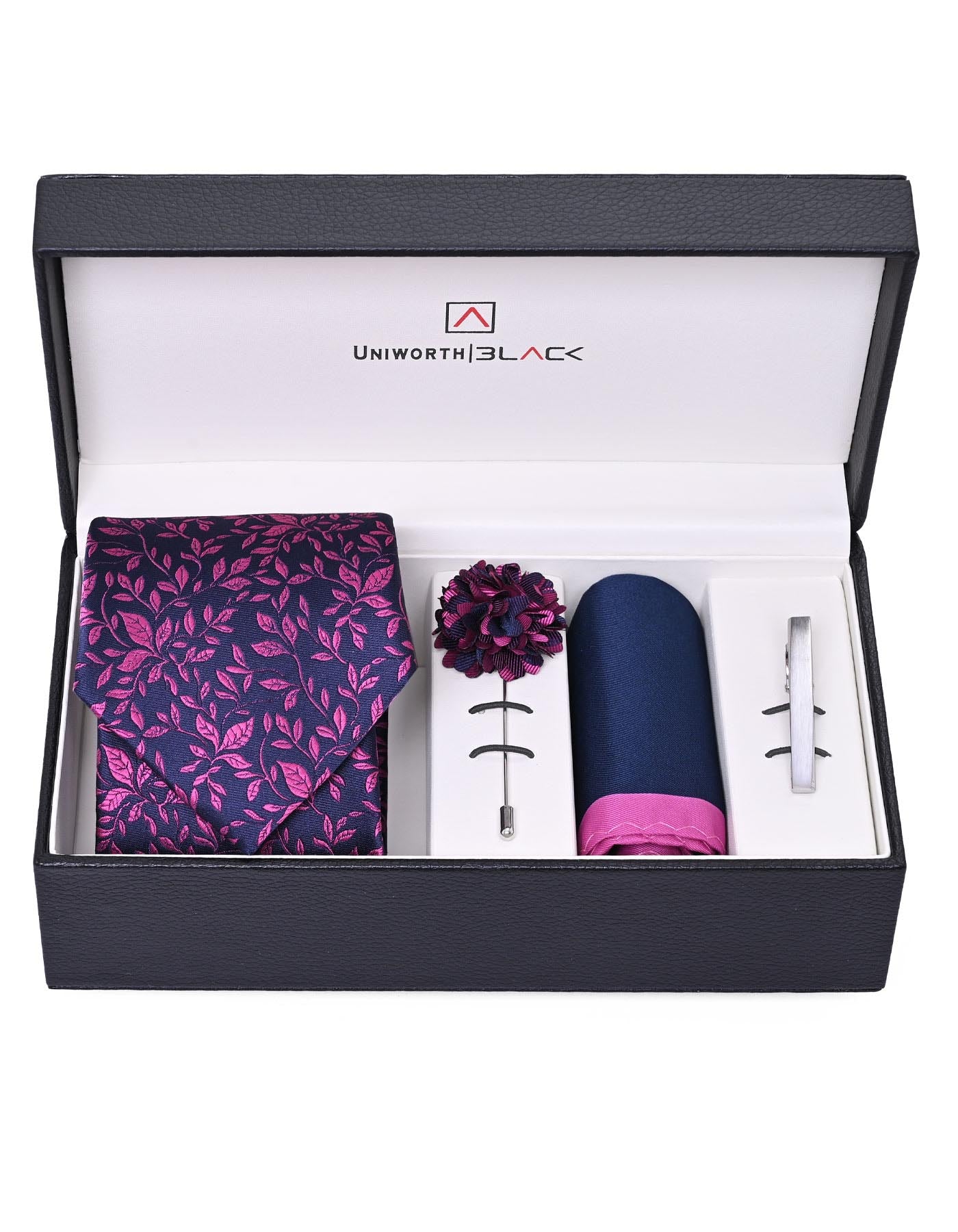 Purple Texture Men Accessories Box