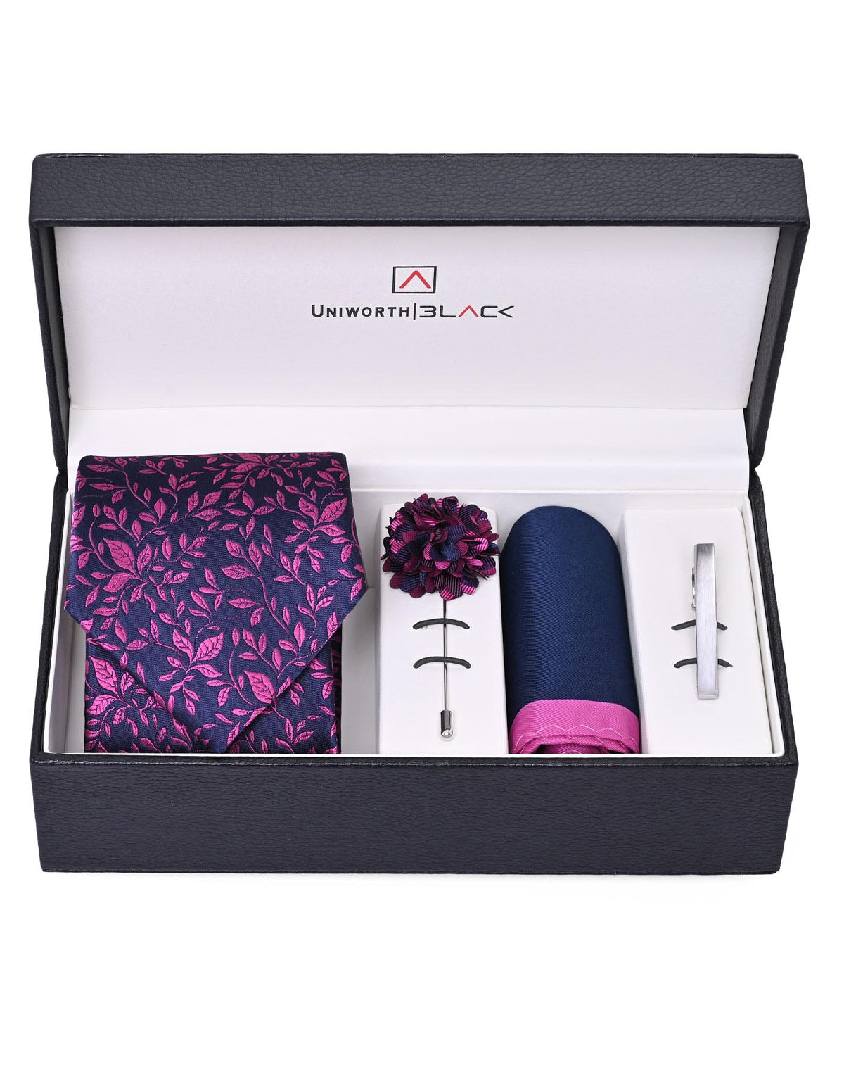 Purple Texture Men Accessories Box