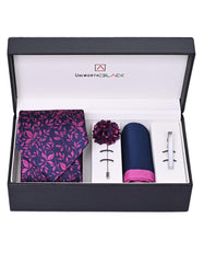 Purple Texture Men Accessories Box