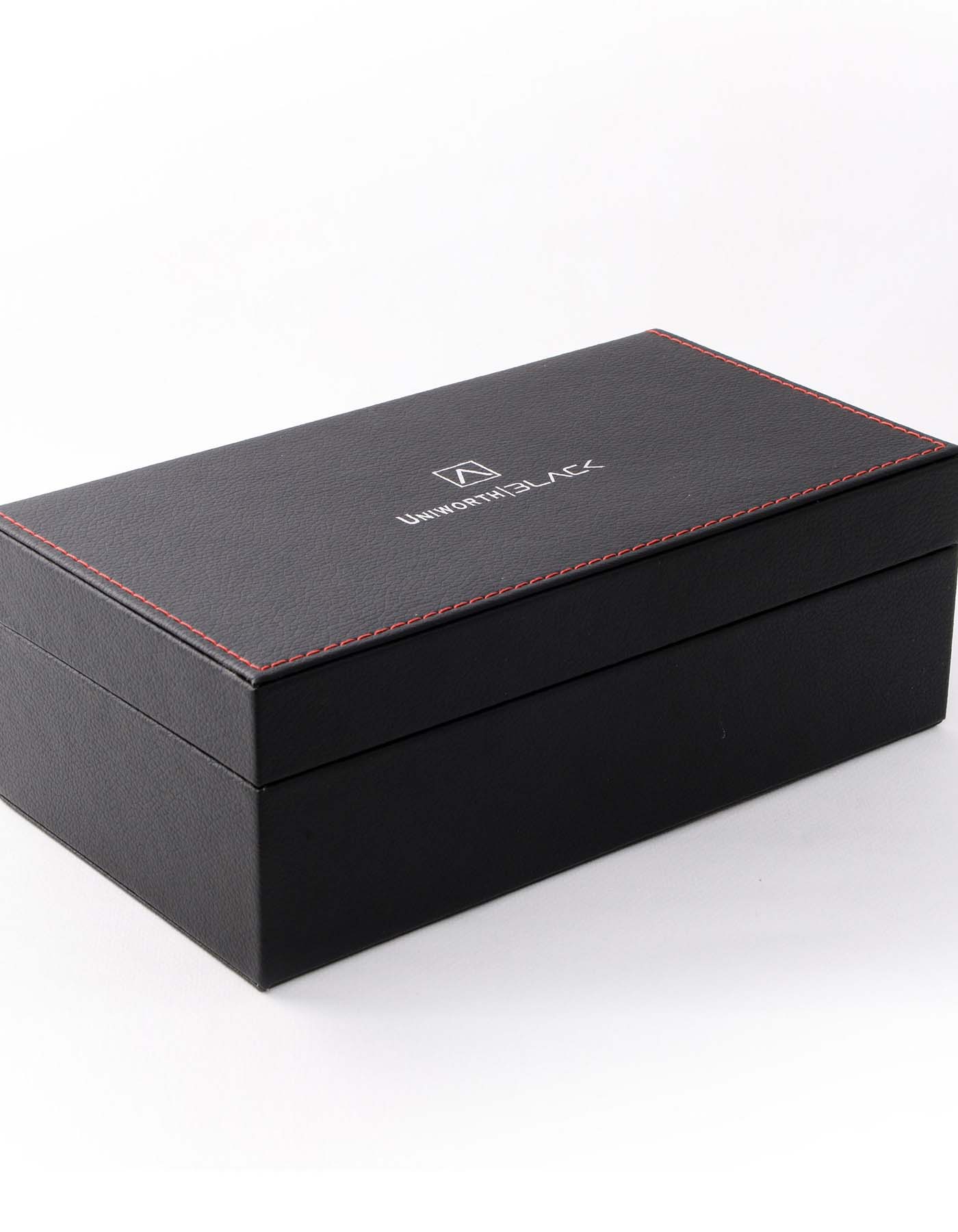 White/Red Paisley Men Accessories Box