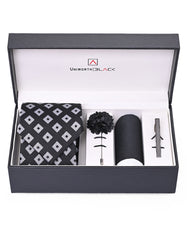 Black/White Texture Men Accessories Box