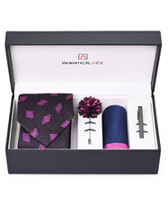 Black/Pink Texture Men Accessories Box