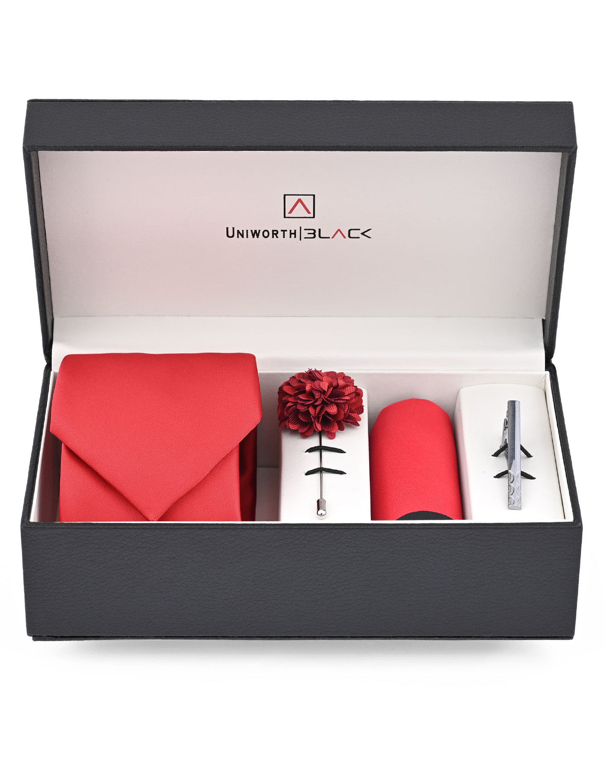 Red Texture Men Accessories Box