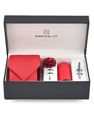 Red Texture Men Accessories Box