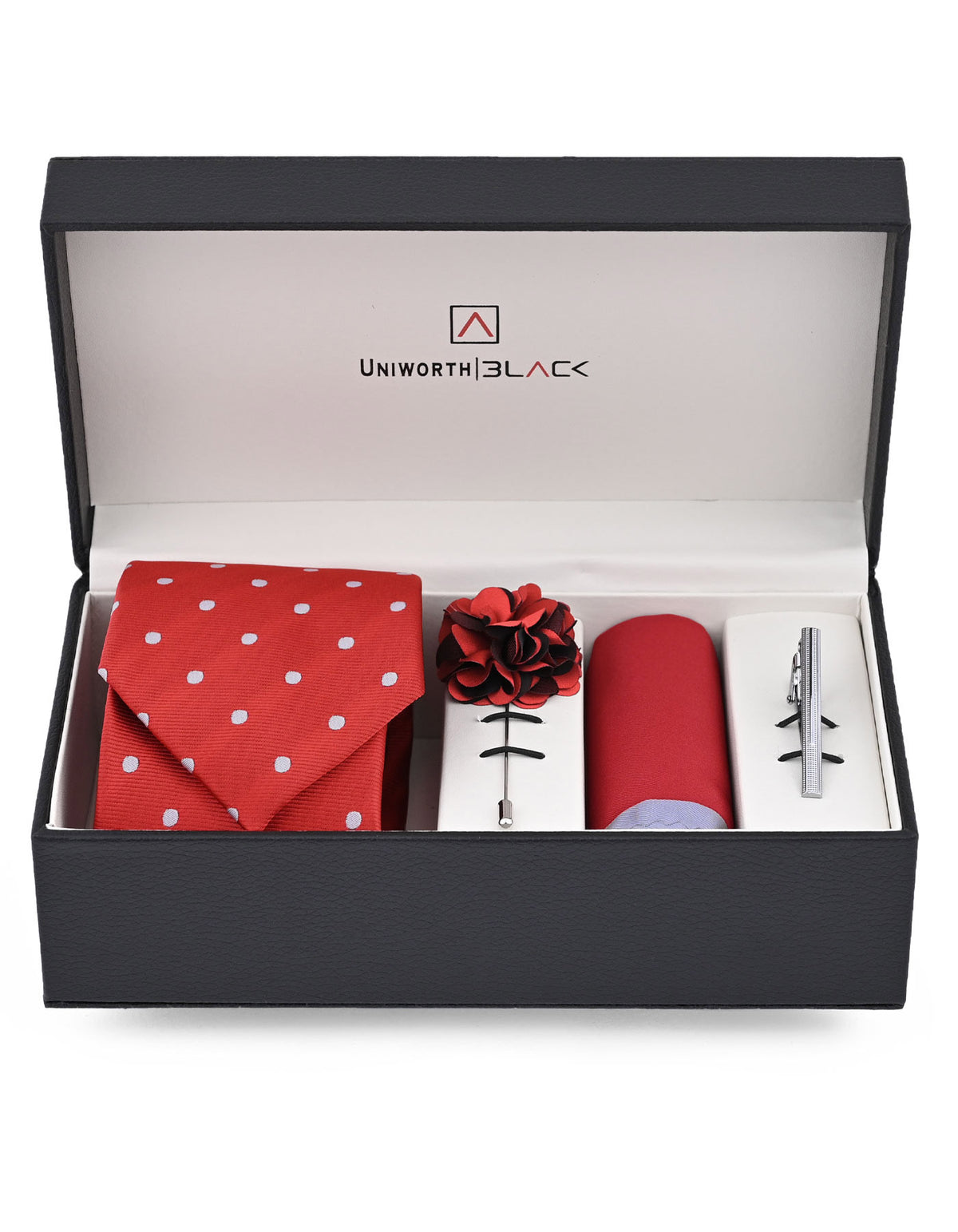 Red Dotted Men Accessories Box