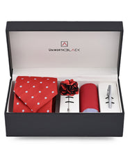 Red Dotted Men Accessories Box