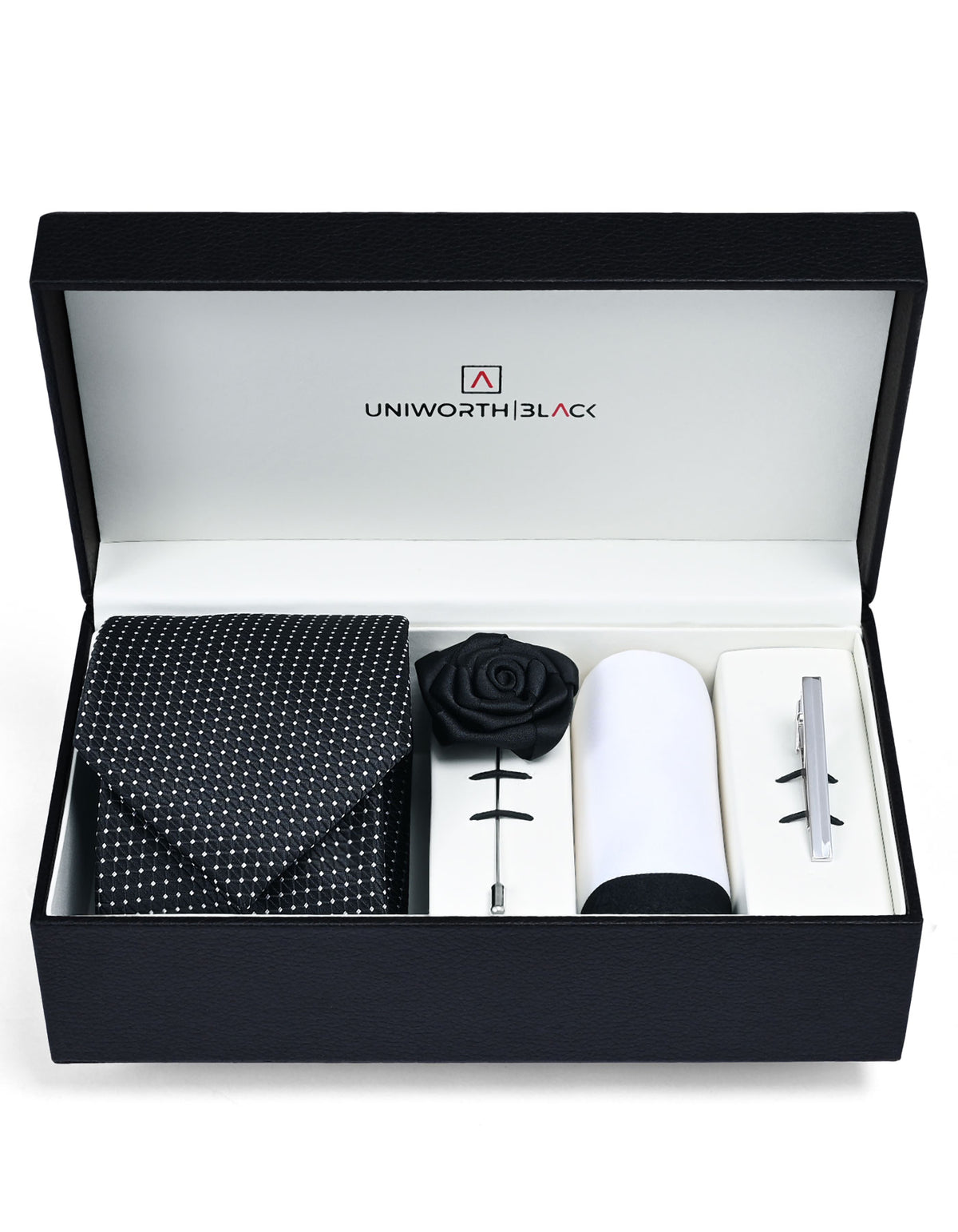 Black Dotted Men Accessories Box