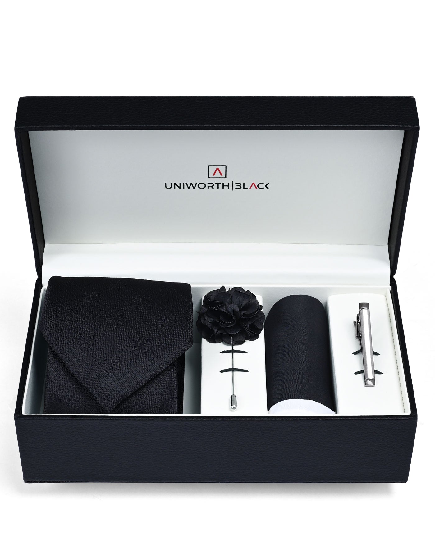 Black Texture Men Accessories Box