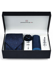 Navy Paisley Men Accessories Box