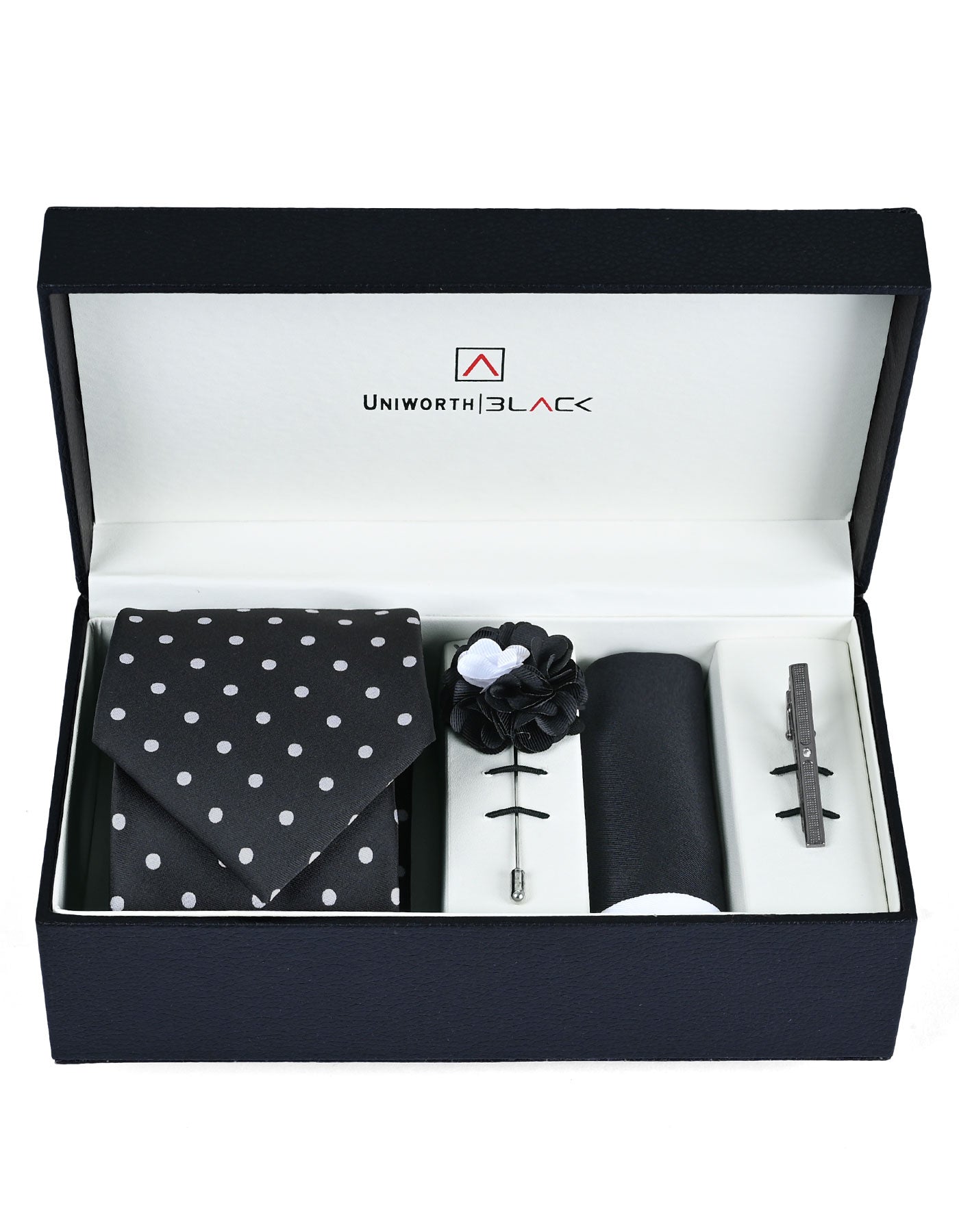 Black Dotted Men Accessories Box