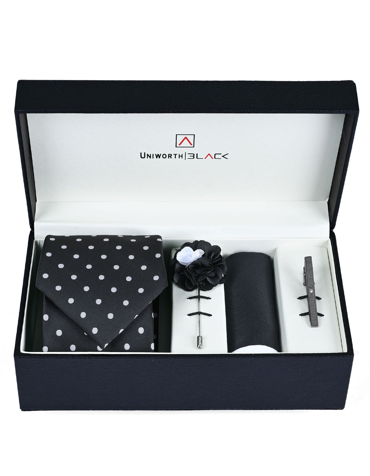 Black Dotted Men Accessories Box