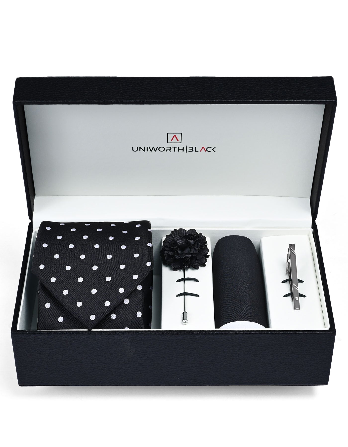 Black Dotted Men Accessories Box