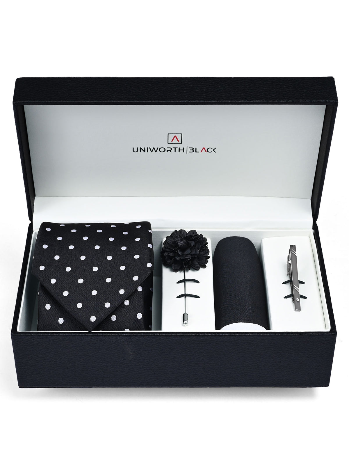 Black Dotted Men Accessories Box