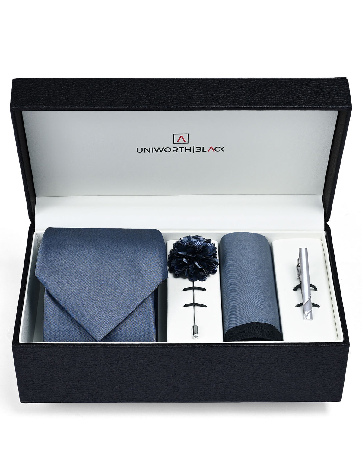 Grey Plain Men Accessories Box