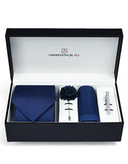 Navy Plain Men Accessories Box