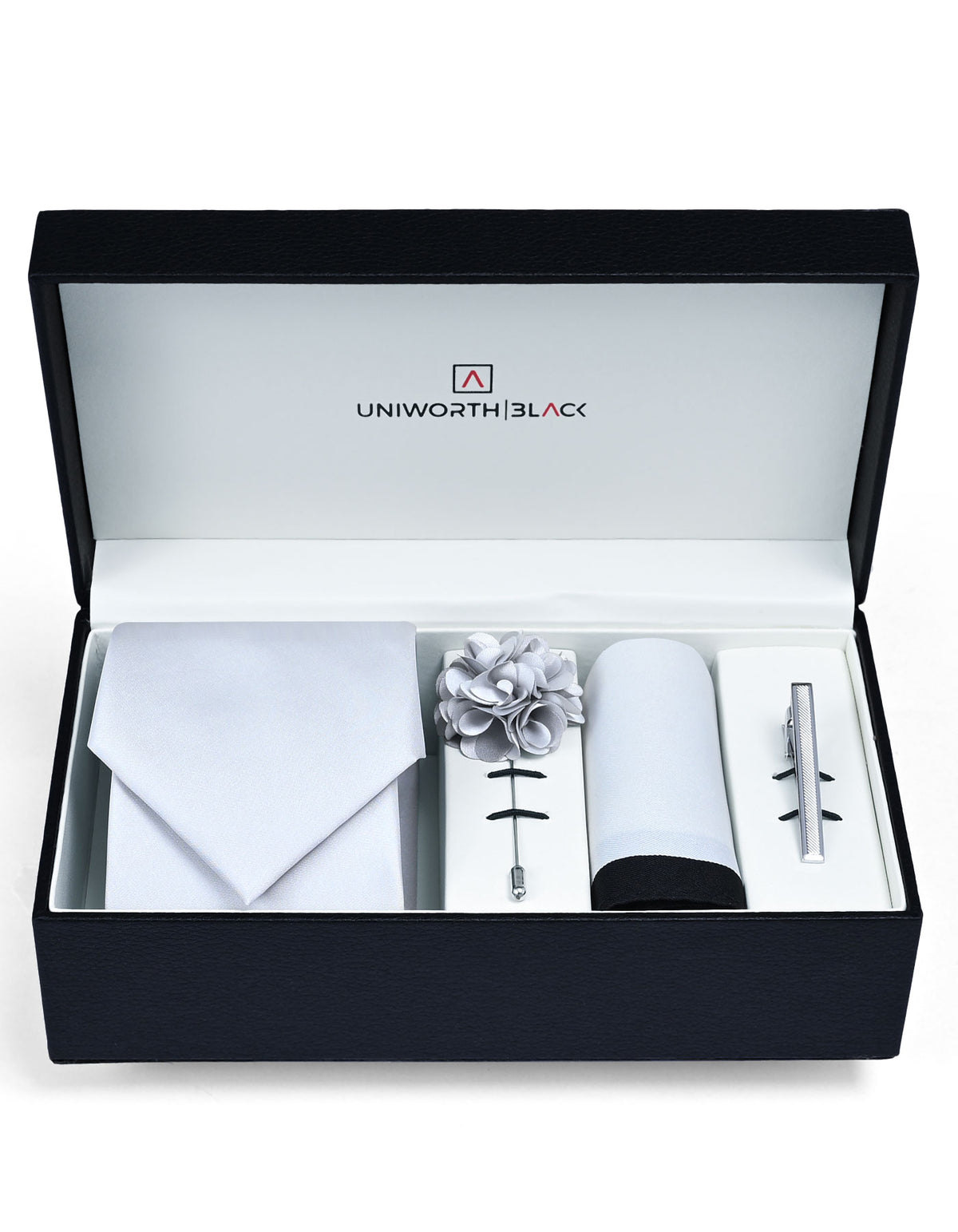 Silver Plain Men Accessories Box