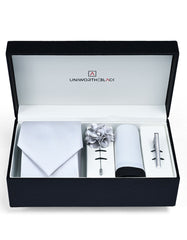 Silver Plain Men Accessories Box