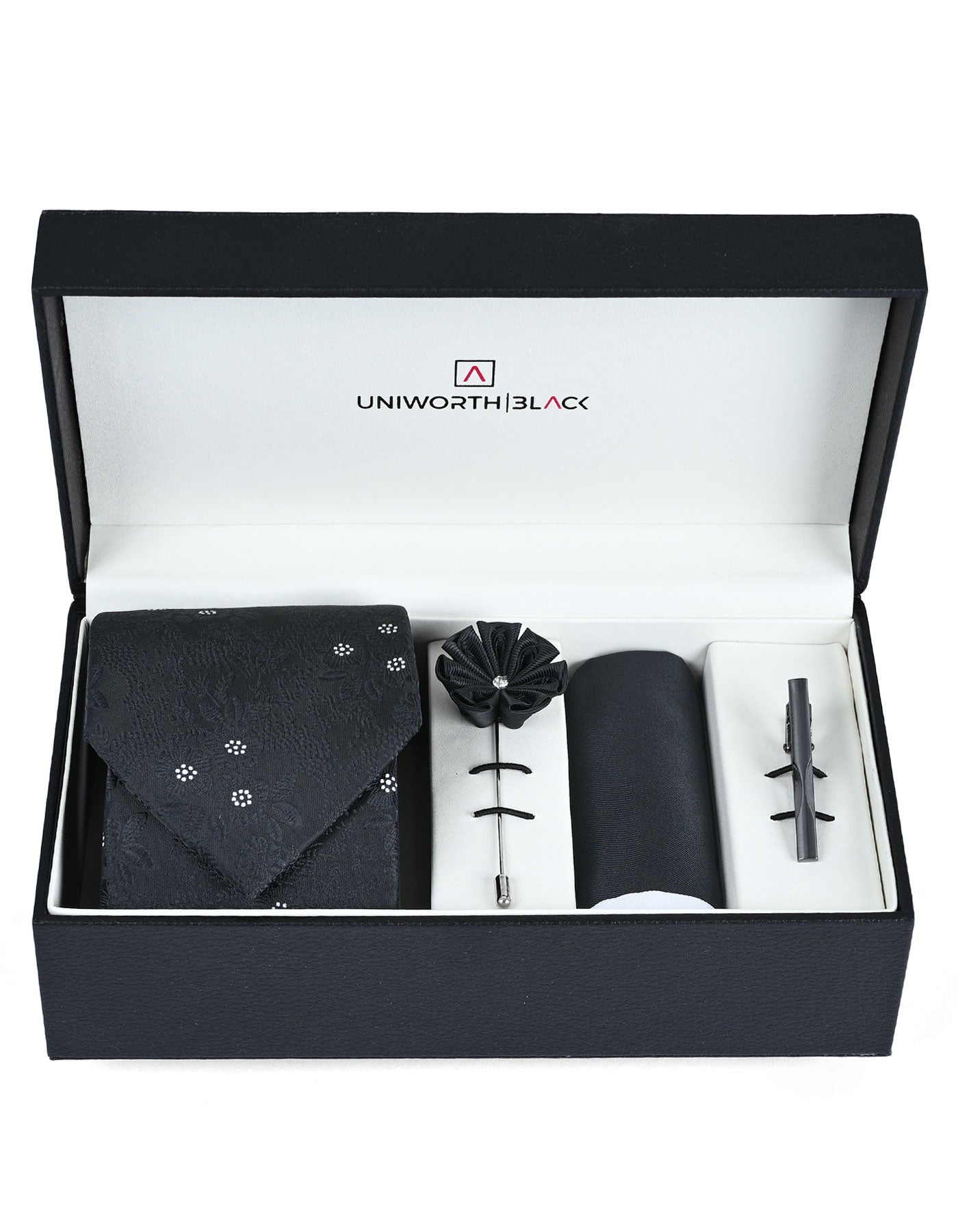 Black Texture Men Accessories Box