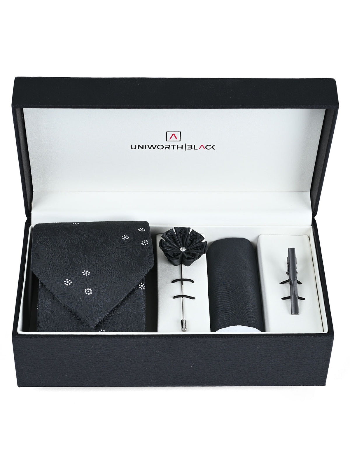 Black Texture Men Accessories Box
