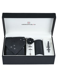 Black Texture Men Accessories Box