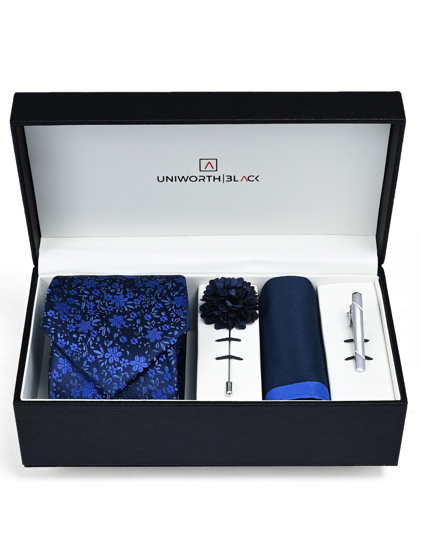 Blue Geometric Men Accessories Box