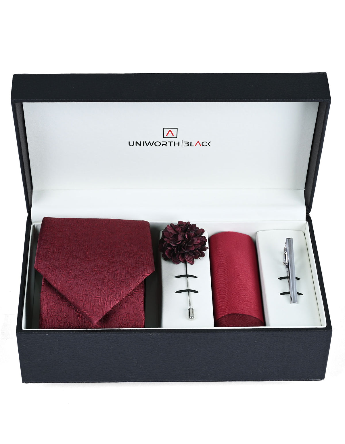 Maroon Paisley Men Accessories Box