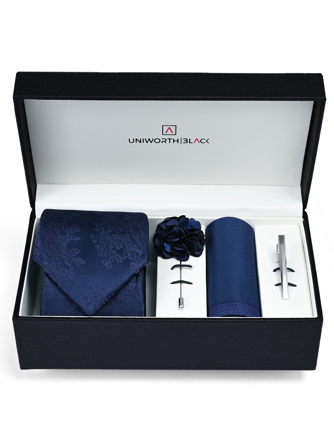 Navy Paisley Men Accessories Box