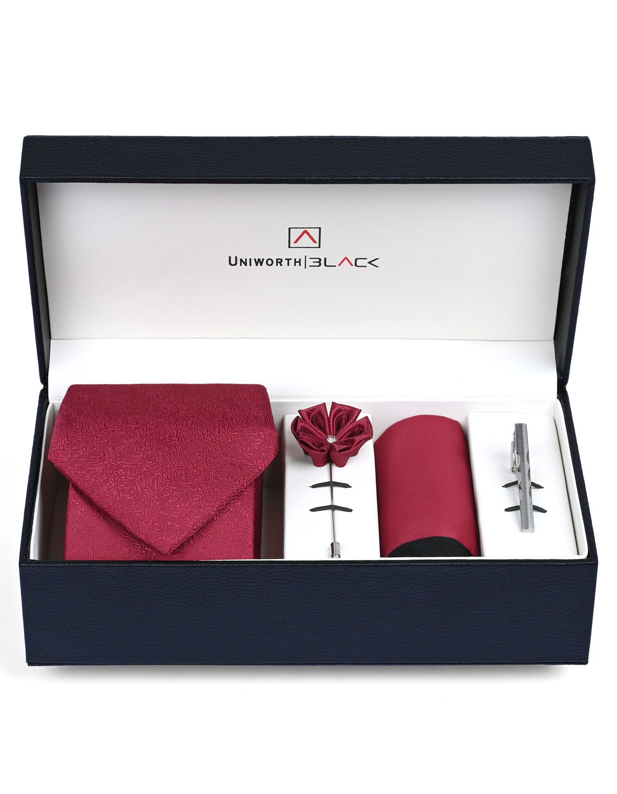 Red Texture Men Accessories Box