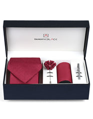 Red Texture Men Accessories Box